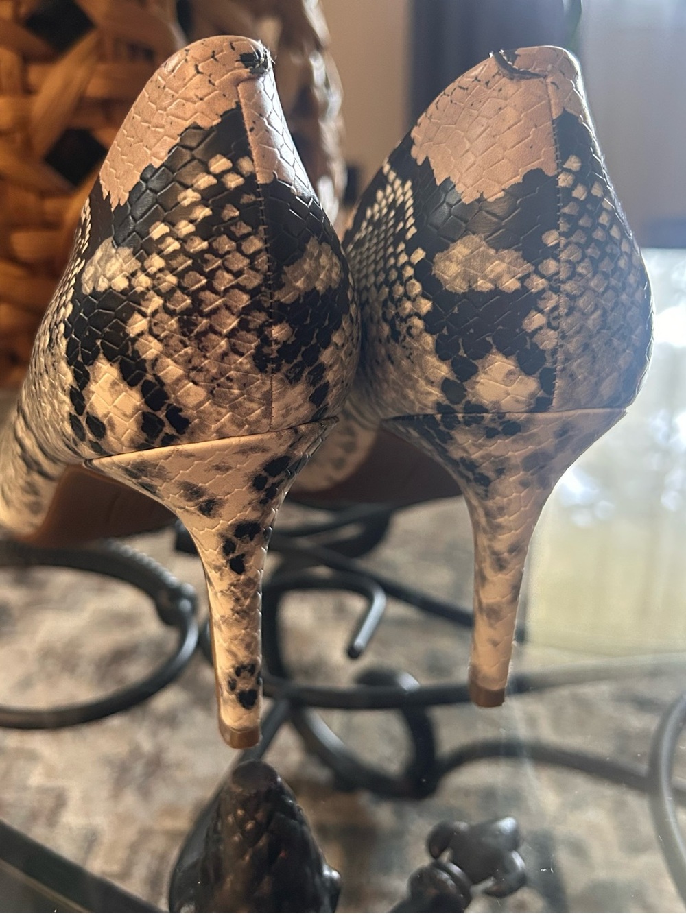 Alfani "Step 'N Flex" Jeules Snakeskin Print Pumps - Picture 4 of 7